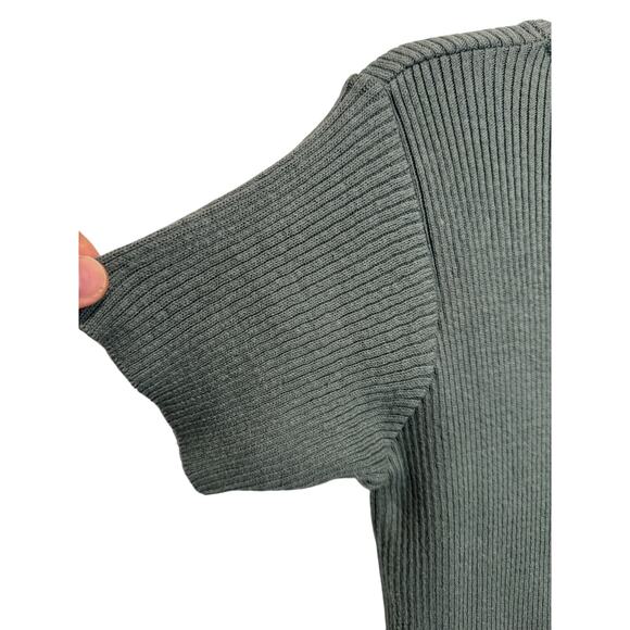 Vintage Brazeau Tricot 100% Cotton Short Sleeve Mini Dress in Forest Green - Picture 3 of 5